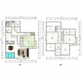 群馬県高崎市下中居町【一戸建】の間取り