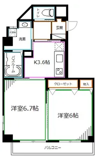 グレース桃井【5階】の間取り