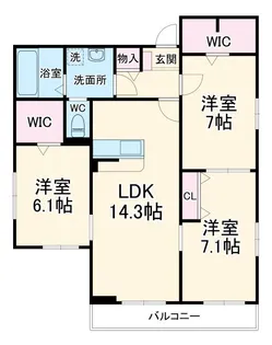 メゾン・ド・サムディ【2階】の間取り