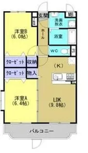 グリーンヒルズ【3階】の間取り