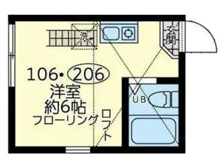 1Rの間取り画像