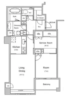 ザ・神宮前レジデンス【4階】の間取り