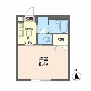 フレグランス目黒【1階】の間取り