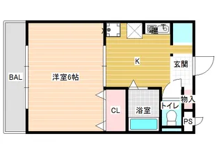 アパートメント柏原【3階】の間取り
