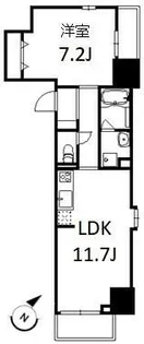 東京都新宿区住吉町【マンション】の間取り