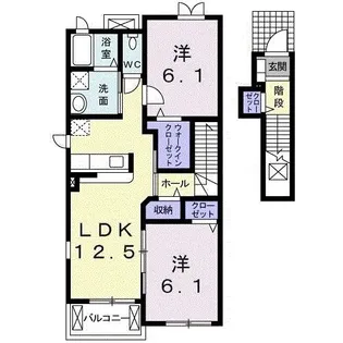 茨城県守谷市本町【アパート】の間取り