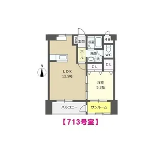 サンピア泉ヶ丘【7階】の間取り