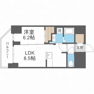 セレニテ本町リアン【12階】の間取り
