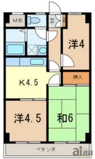 埼玉県朝霞市溝沼3【マンション】の間取り