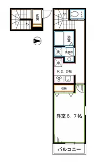 プルメリア新中野【2階】の間取り