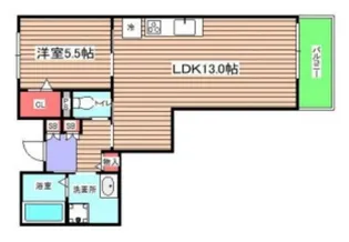 ビエナ東淀川【1階】の間取り