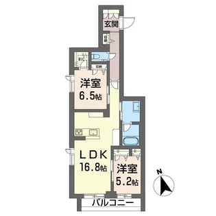 グランエスポア早稲田【3階】の間取り