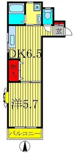 ライフサマリア【4階】の間取り