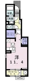 メゾン・ノーブルI【1階】の間取り