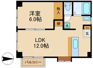 ハートリーフレジデンスII【2階】の間取り