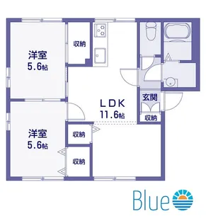 フローラアマリリス【1階】の間取り