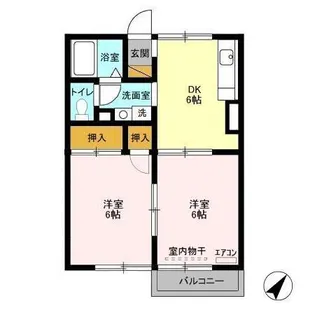 ピュアリバー【2階】の間取り