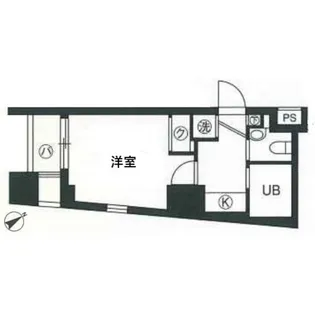 スカイコート三田慶大前壱番館【6階】の間取り