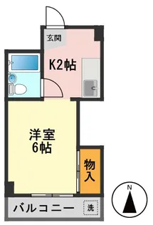 リトルウッドマンション【2階】の間取り