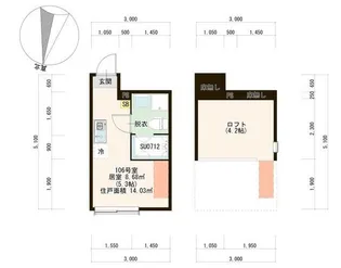 LUKE徳丸【1階】の間取り