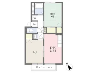 トゥインクル市名坂【1階】の間取り