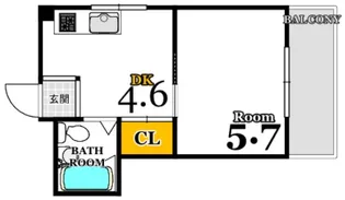 中屋ビル【5階】の間取り