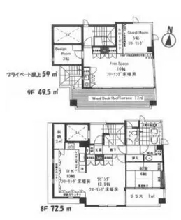 ハーベストハウス円山の間取り