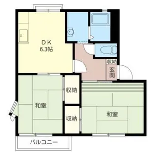 グリーンパーク 富士見 C【2階】の間取り