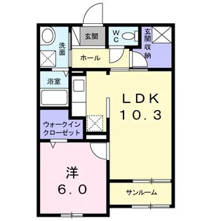 パーク サイド 淡墨【1階】の間取り