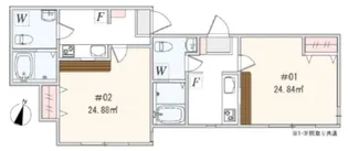 アザーレ・キュリオス本厚木【2階】の間取り