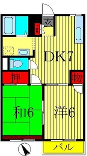 メイプルY【2階】の間取り
