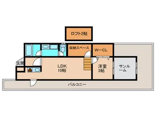 パルデメ-ル【4階】の間取り