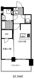 プレサンス神戸長田マリエント【9階】の間取り