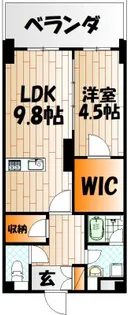 福岡県北九州市小倉北区金田2【マンション】の間取り