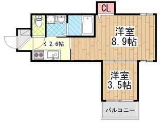 Veil Maison近大前【1階】の間取り