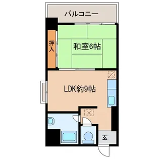 マンション二葉【2階】の間取り