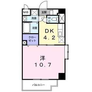 フォルトゥ-ナ【4階】の間取り