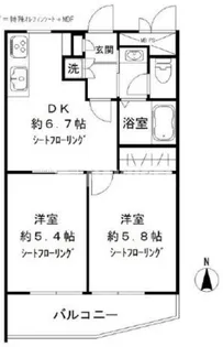 碑文谷メゾン【2階】の間取り