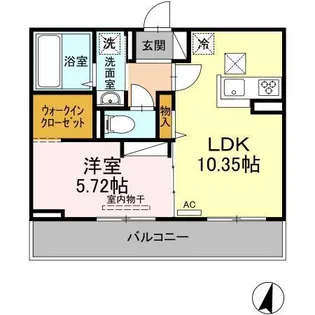 ブリシア【1階】の間取り