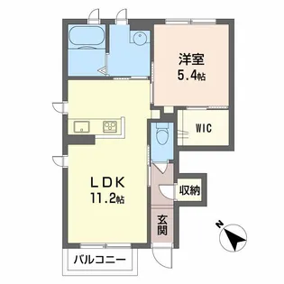 レイラニ【1階】の間取り