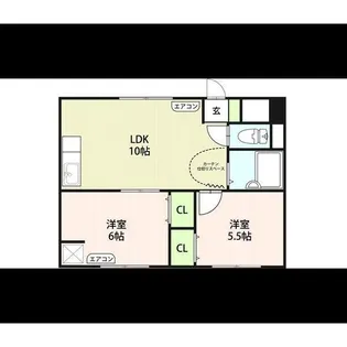 愛知県瀬戸市川西町2【マンション】の間取り