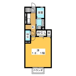 セジュール那加【2階】の間取り