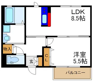 シャーメゾン豊中南【1階】の間取り