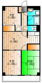 メジャーモ広町II【5階】の間取り