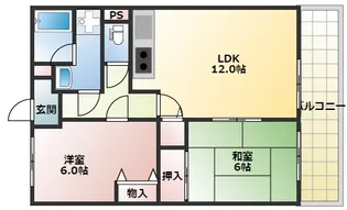 アリベ国富【7階】の間取り