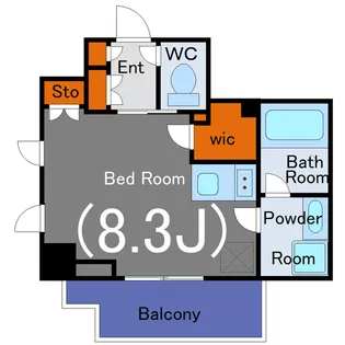 パークアクシス白金【2階】の間取り