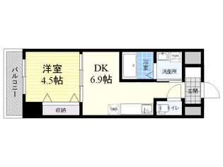 トレステーラリデアル上人【1階】の間取り