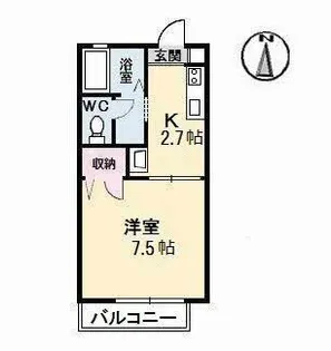 ディア エスタ B棟【1階】の間取り