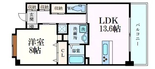 メディオコート大手町【7階】の間取り
