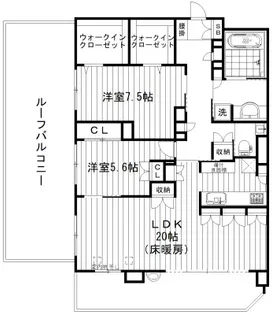 アトラス中野中央【5階】の間取り
